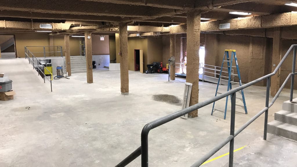 Shop and flex space at Annex 302 used for set building, prep and equipment staging