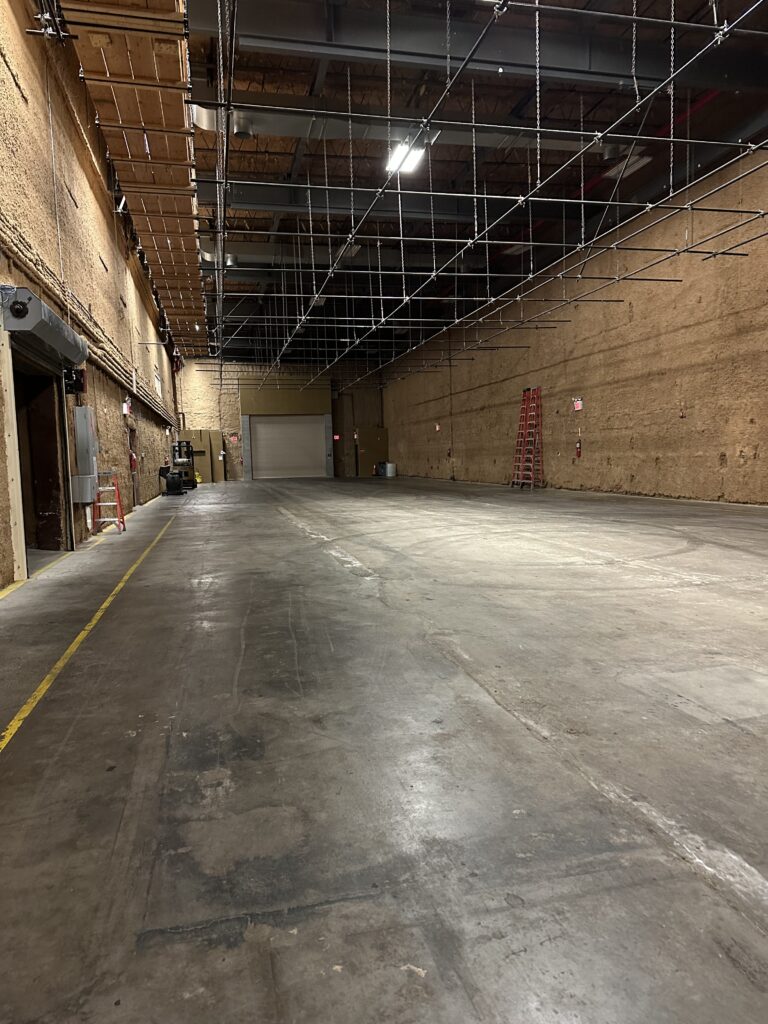 North Stage at Annex 302 showing doorway to South Stage